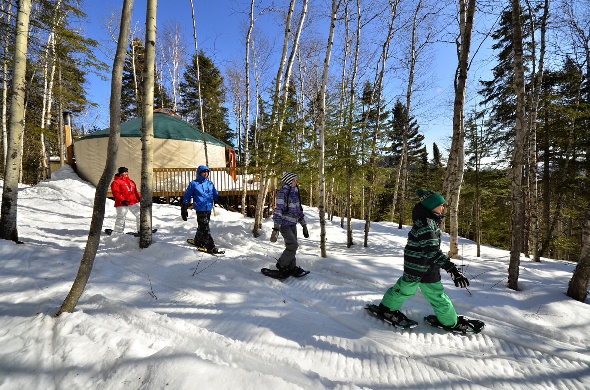 Guided Snowshoeing ( 4h - 5h ) (Ferme 5 Étoiles)